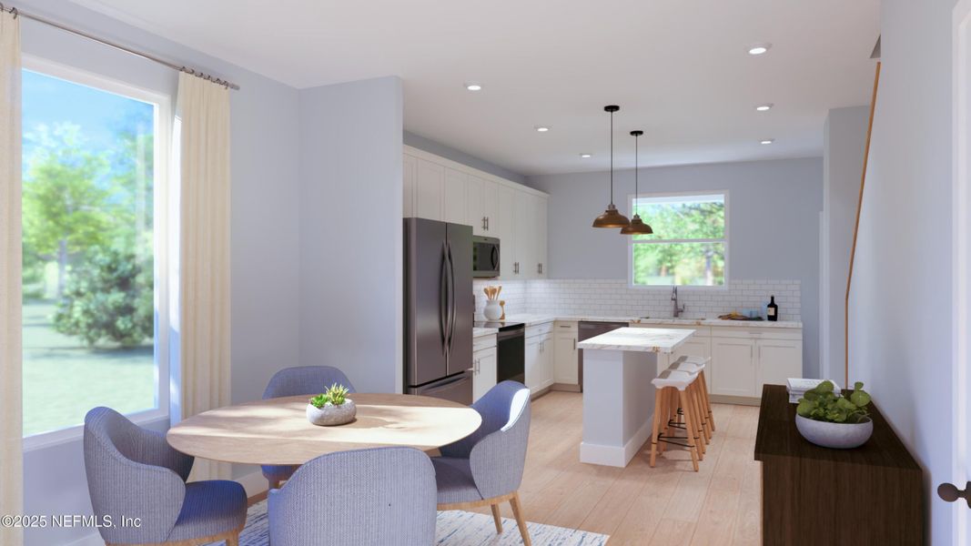 Furnished interior view inside a new home in Baxley Villas, Middleburg (Image 4).
