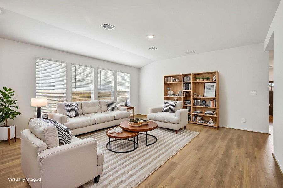 Furnished interior view inside a new home in Riviera Pines - Premier Series, Huffman (Image 12).