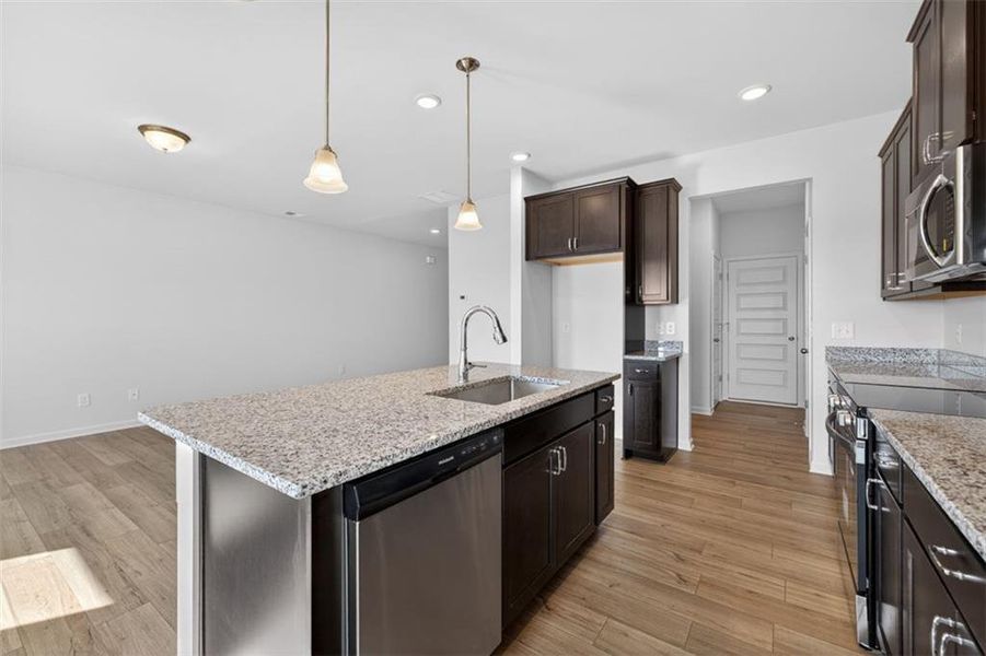 Furnished interior view inside a new home in Townes At The Stiles, Cartersville (Image 13).