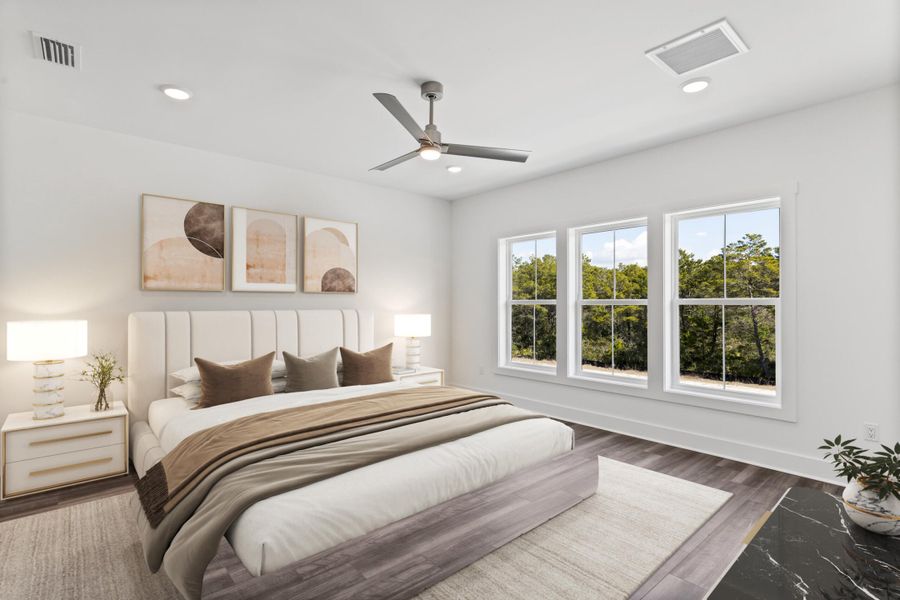 Furnished interior view inside a new home in Nautilus Pointe, Inlet Beach (Image 8). Furnished interior view inside a new home in Nautilus Pointe, Inlet Beach (Image 8).