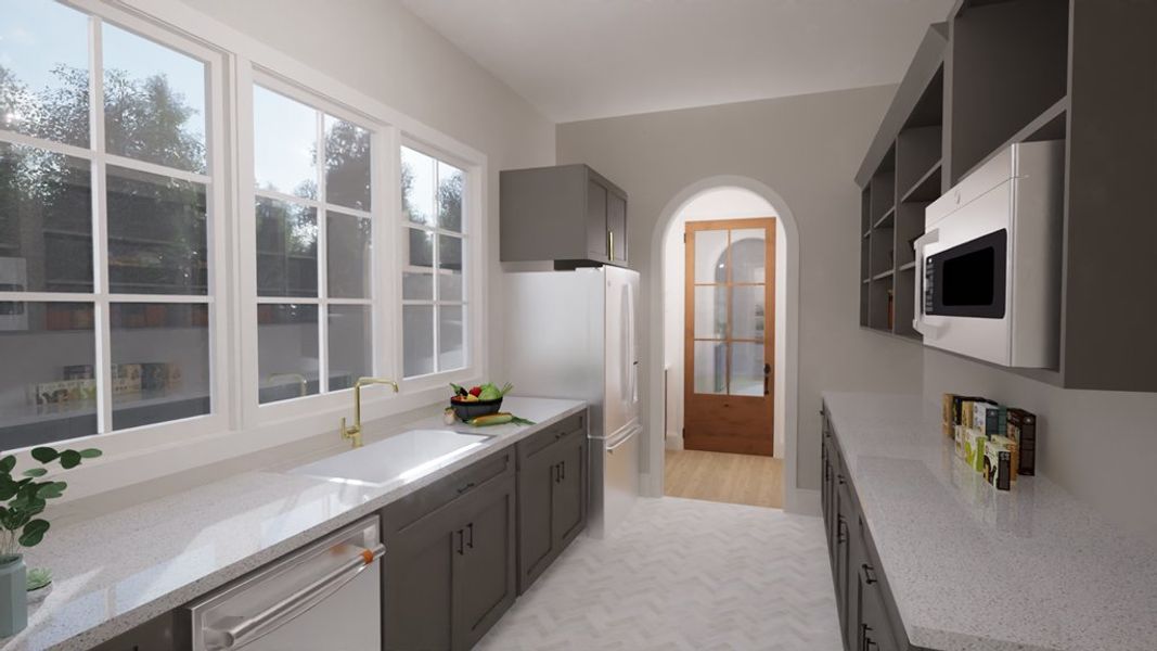 Representative furnished interior of a home built from the The Poppy by Ken Harvey Homes in Carriage Farms, Raleigh (Image 7).