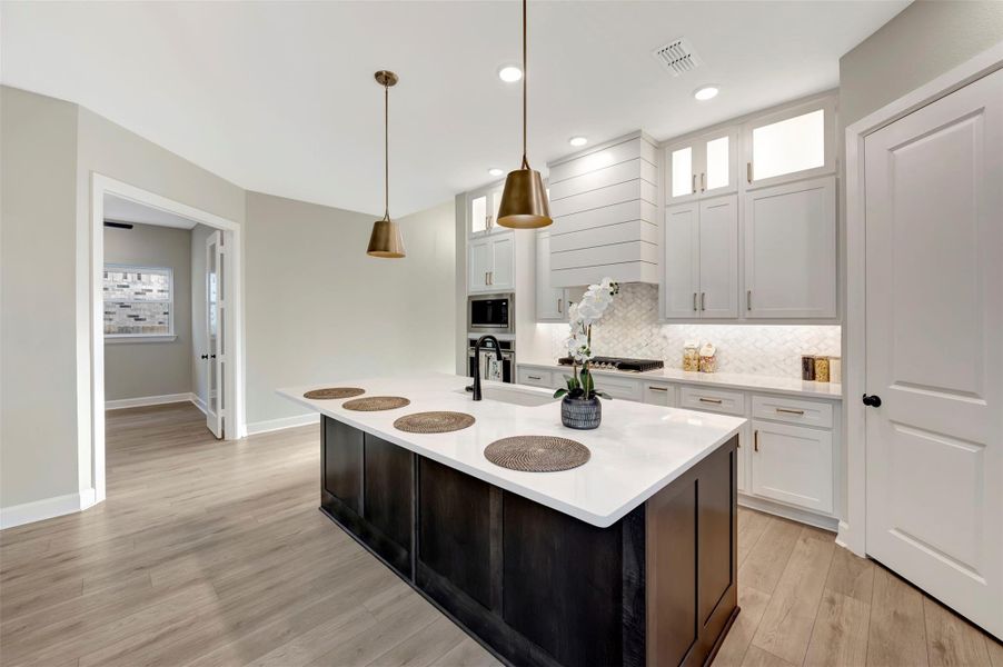 Furnished interior view inside a new home in Grange 45' Homesites, Katy (Image 8).