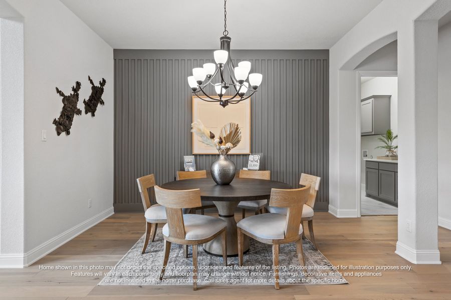 Furnished interior view inside a new home in Valor Estates, Temple (Image 5).