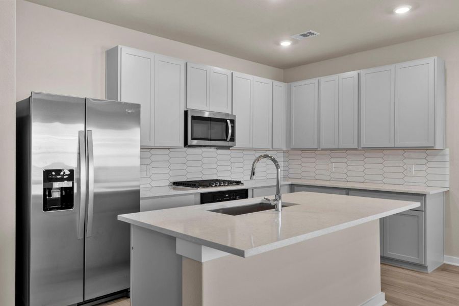 Furnished interior view inside a new home in Arabella on the Prairie 60', Richmond (Image 12).