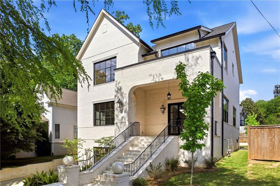 Front exterior of a new home in , Atlanta, GA, highlighting curb appeal (Image 26).