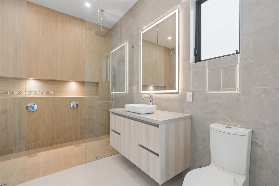 Furnished interior view inside a new home in , South Miami (Image 29).