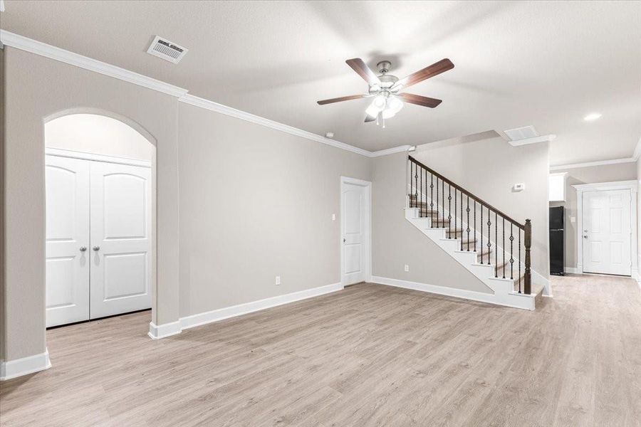 Spacious, unfurnished interior of a new home in , Houston (Image 14). Spacious, unfurnished interior of a new home in , Houston (Image 14).