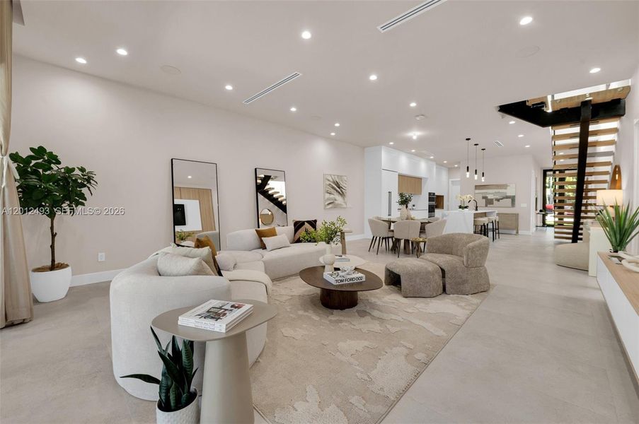 Furnished interior view inside a new home in , Fort Lauderdale (Image 11).