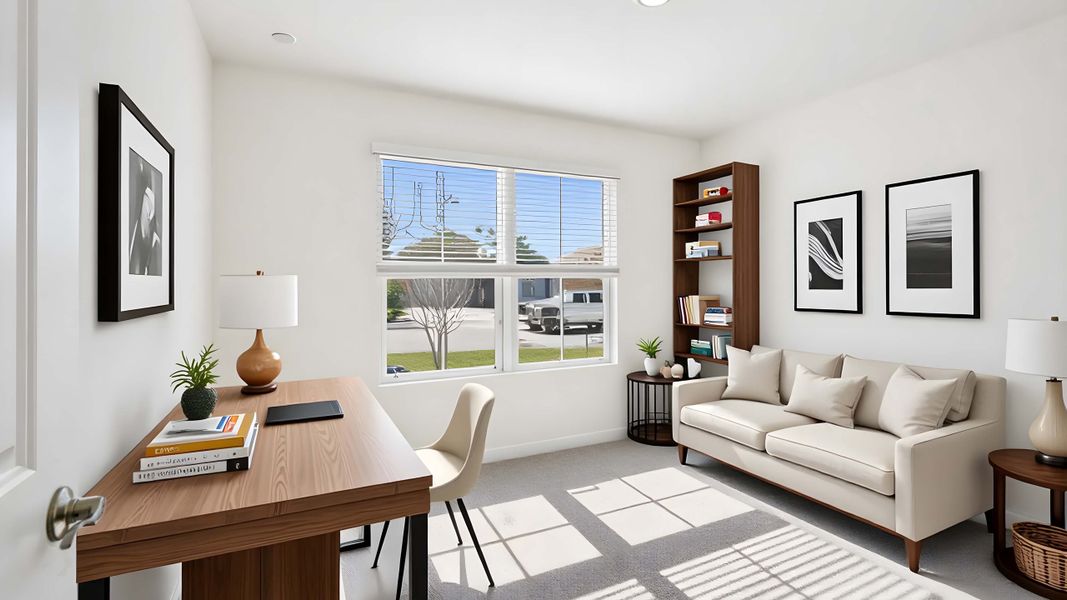 Representative furnished interior of a home built from the Ensley by D.R. Horton in Sandal Key, Weeki Wachee (Image 6).