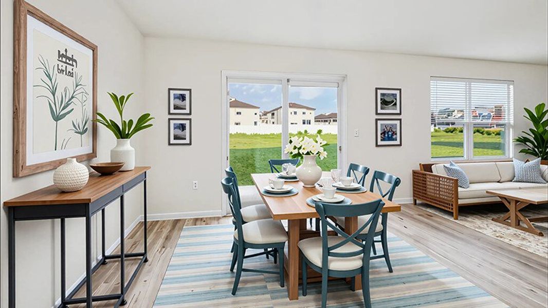 Representative furnished interior of a home built from the Hayden by D.R. Horton in Sandal Key, Weeki Wachee (Image 4).