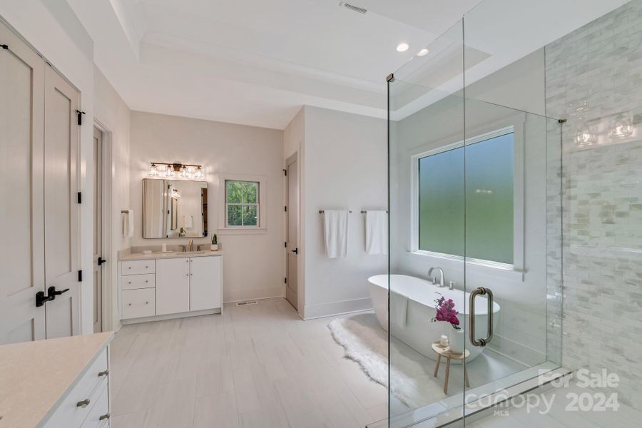 Furnished interior view inside a new home in , Charlotte (Image 8).