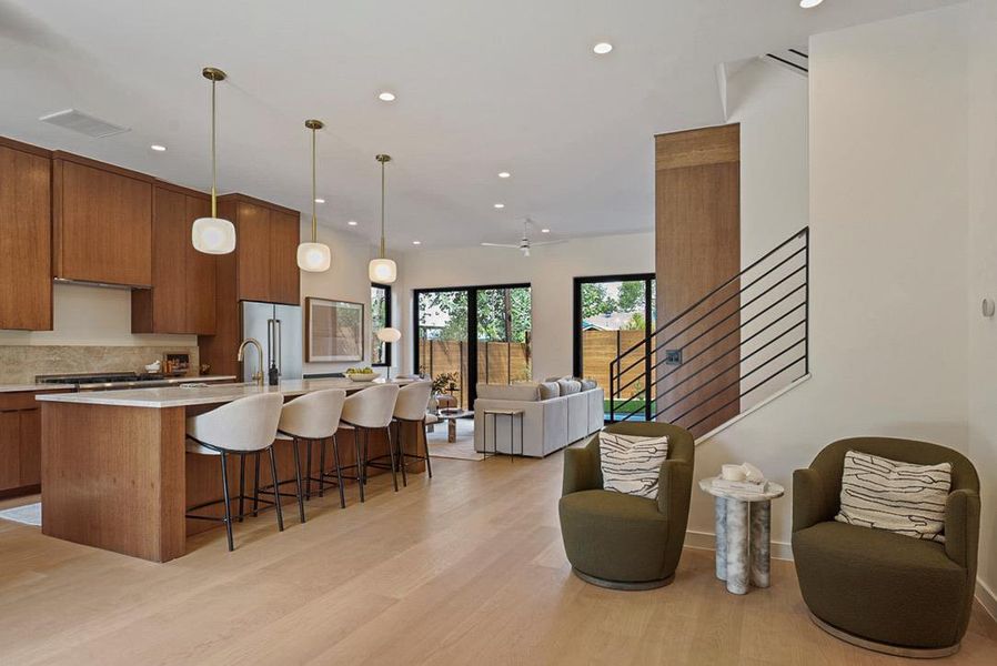 Furnished interior view inside a new home in , Austin (Image 36). Furnished interior view inside a new home in , Austin (Image 36).