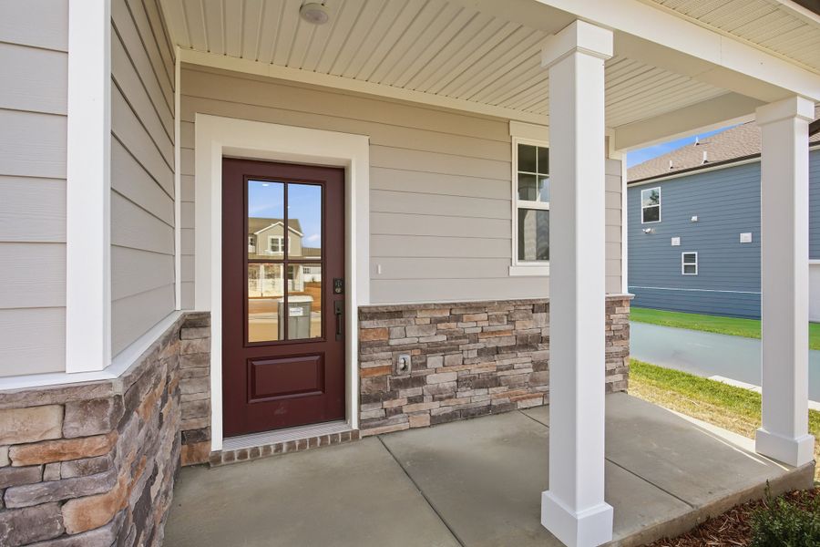 A door in a building.