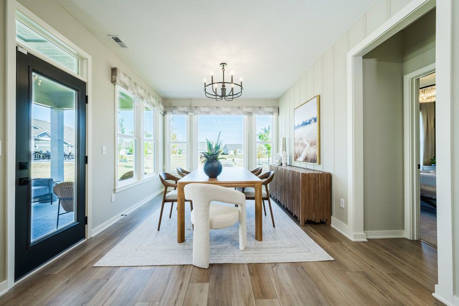 Representative furnished interior of a home built from the Camden by Fischer Homes in Easton Park, Dallas (Image 27).