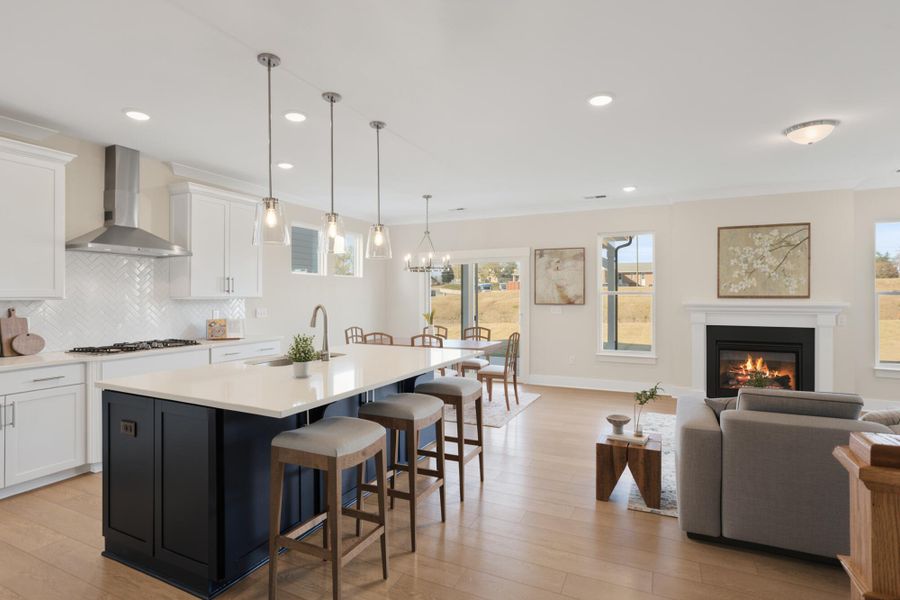 Furnished interior view inside a new home in Founders Club, Moore (Image 6).