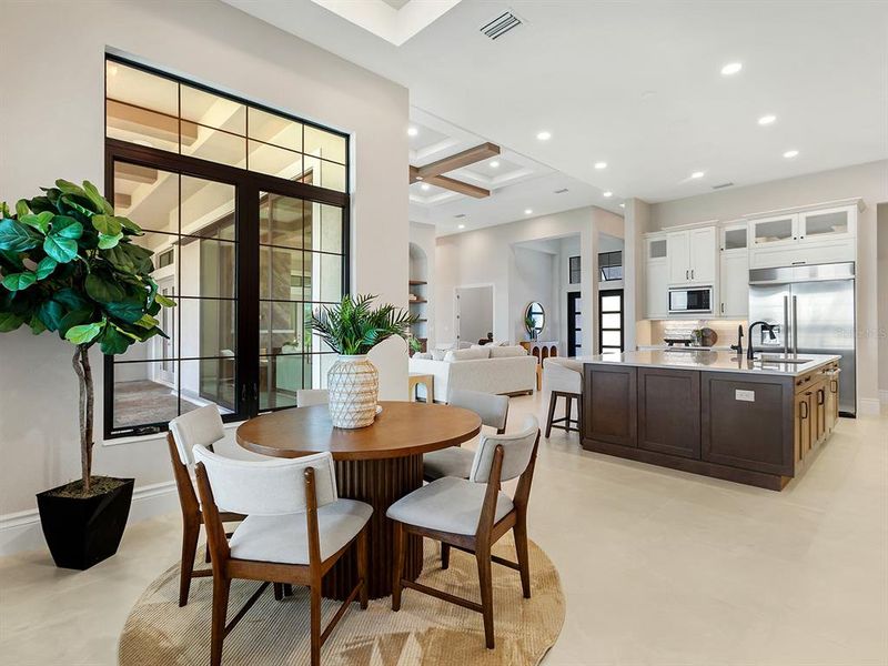 Furnished interior view inside a new home in , Sarasota (Image 10).