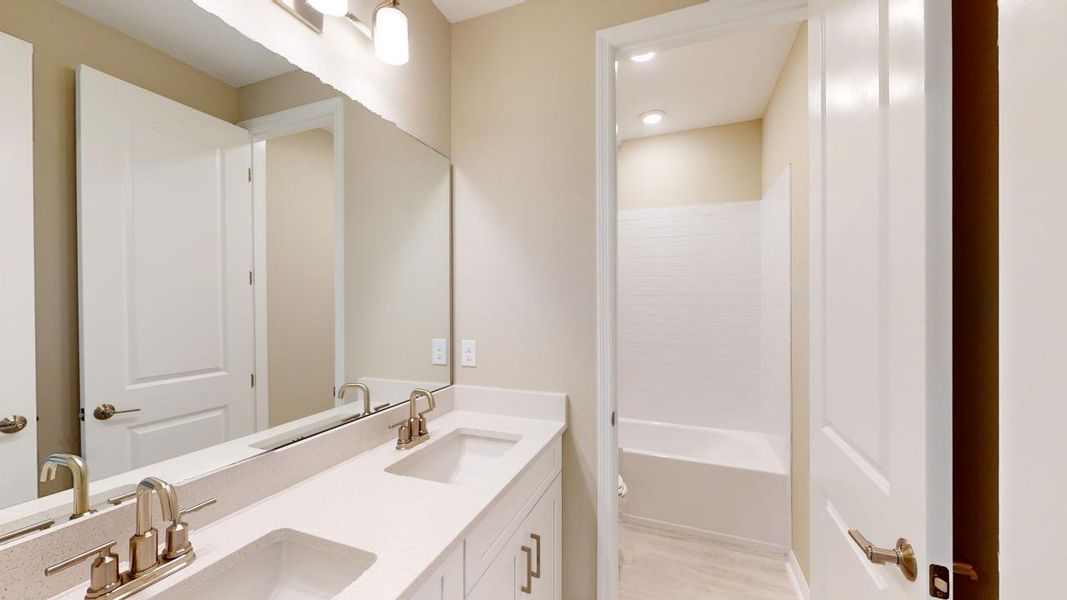 Representative furnished interior of a home built from the Barbuda by Taylor Morrison in Headwaters at Lofton Creek, Yulee (Image 15).
