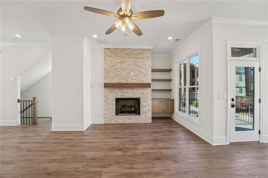 Spacious, unfurnished interior of a new home in Towns on Thompson, Alpharetta (Image 19).