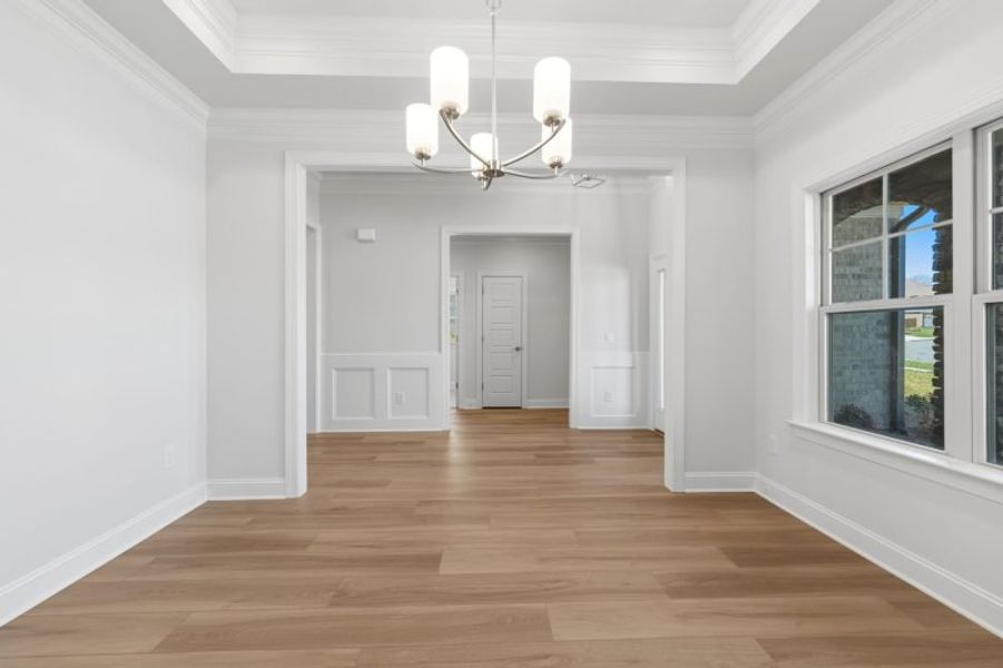 Representative unfurnished interior of a home built from the Cosmopolitan by Keystone Homes NC in Weybridge, Burlington (Image 85). Representative unfurnished interior of a home built from the Cosmopolitan by Keystone Homes NC in Weybridge, Burlington (Image 85).