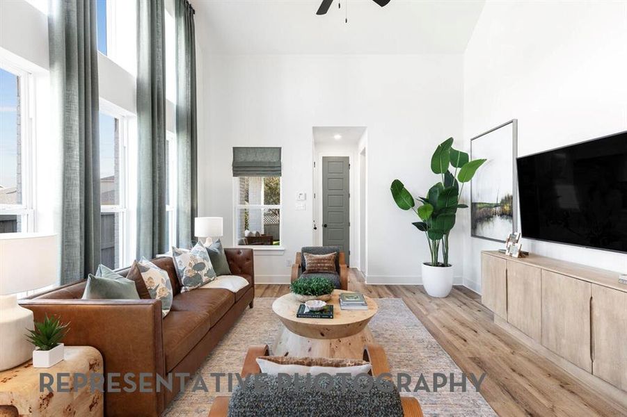 Furnished interior view inside a new home in Wellington, Haslet (Image 17).