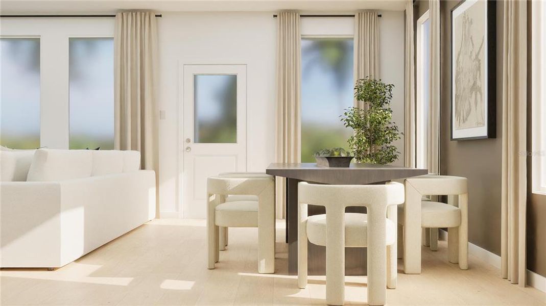 Furnished interior view inside a new home in , Clermont (Image 5).