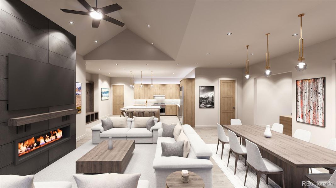 Rendering only. Actual finishes are selected by the buyer and layout varies throughout the residences.