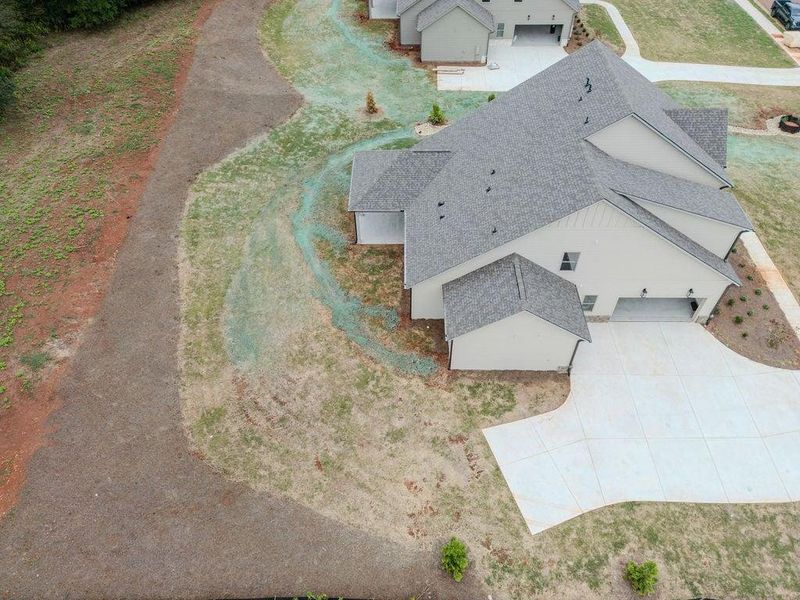 Exterior details and patio area of a home in , Hoschton (Image 34).