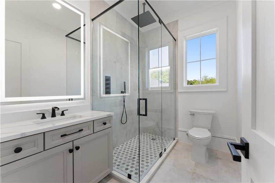 Furnished interior view inside a new home in , Monroe (Image 28).