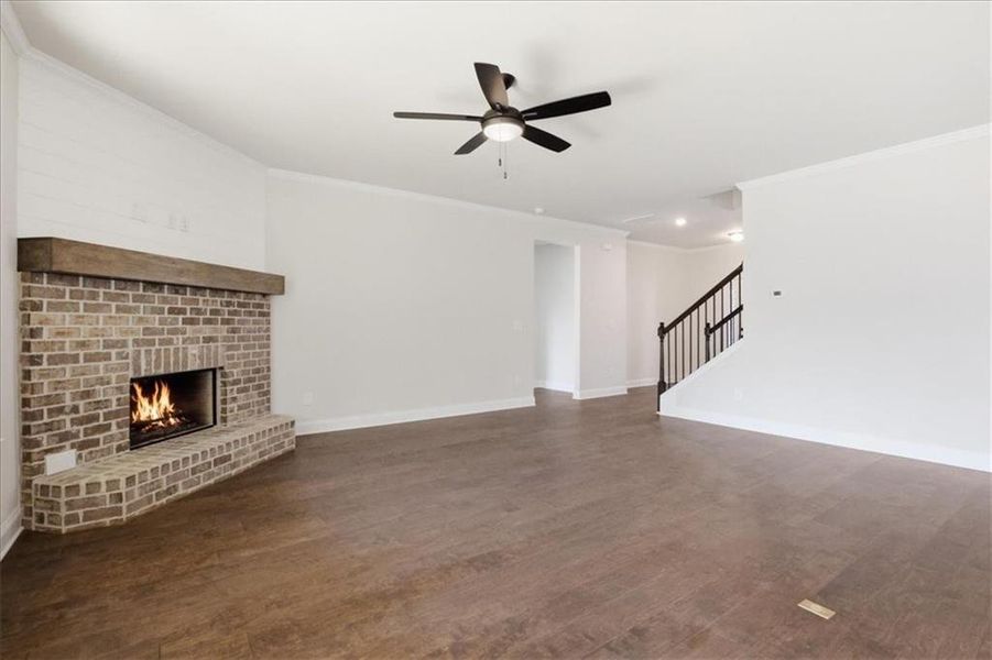 Spacious, unfurnished interior of a new home in Bradley Gin, Monroe (Image 48).