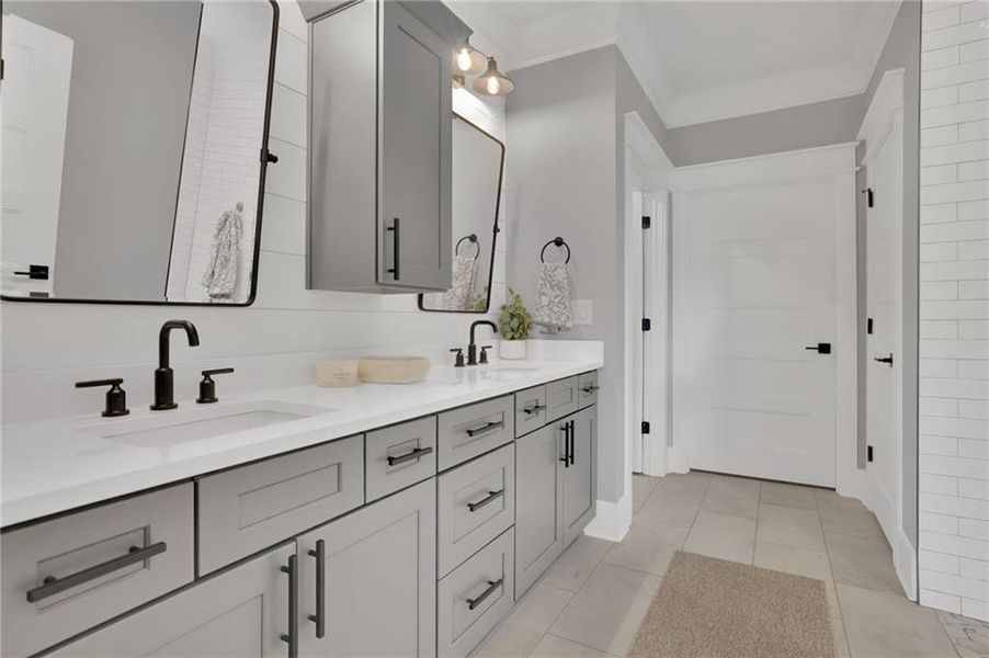 Furnished interior view inside a new home in , Canton (Image 39).