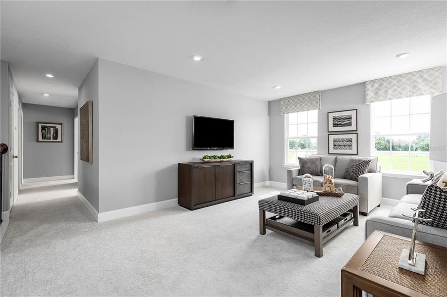Furnished interior view inside a new home in Reserve at Lake Meadows, Ocoee (Image 13).