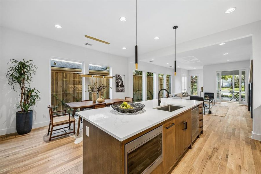 Furnished interior view inside a new home in , Dallas (Image 32).