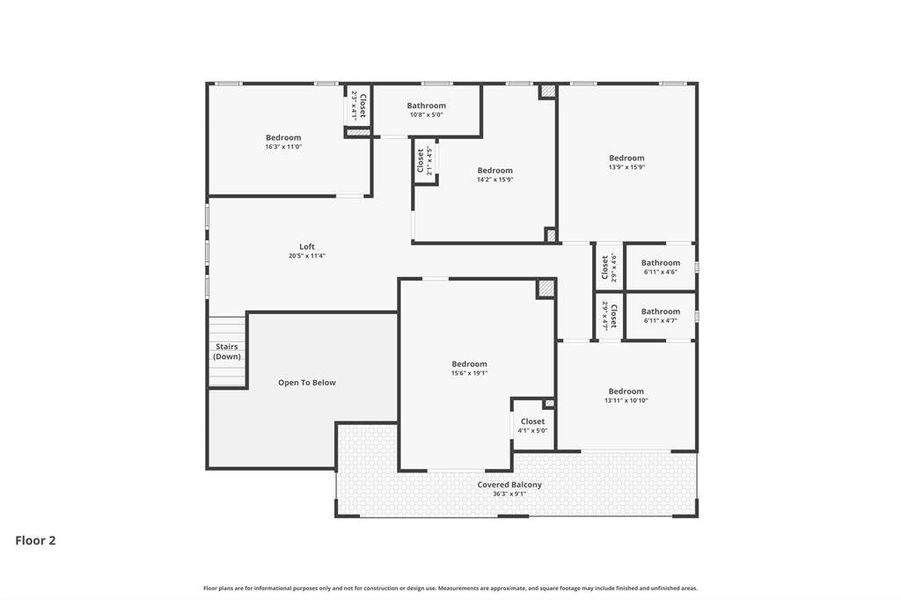 2D floor plan layout of this home in , Dallas, TX (Image 5).