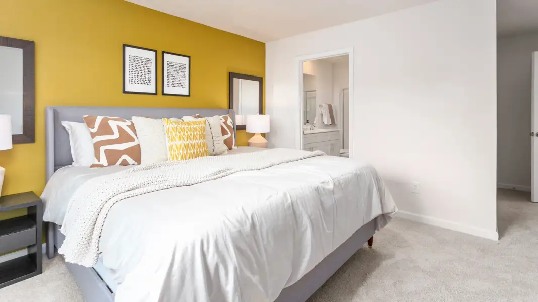 Furnished interior view inside a new home in North Village Townes, Greensboro (Image 13).