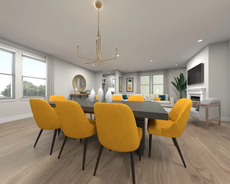 Furnished interior view inside a new home in Poplar Farms, Franklin (Image 4).