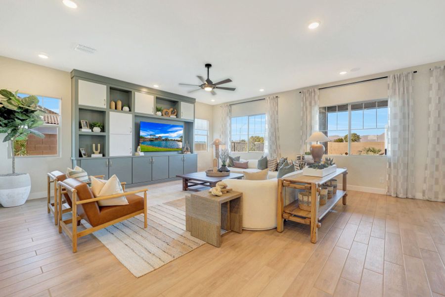 Representative furnished interior of a home built from the Garnet by Mattamy Homes in Las Ventanas, Goodyear (Image 29).