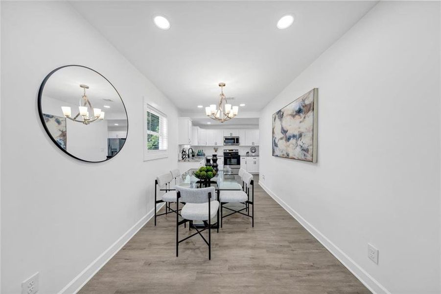 Furnished interior view inside a new home in , Atlanta (Image 14). Furnished interior view inside a new home in , Atlanta (Image 14).