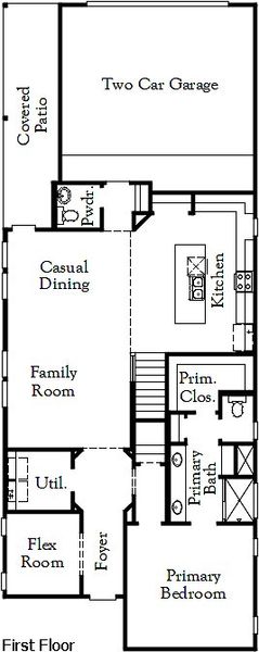 2D floor plan layout for the Zapata by Coventry Homes in Solterra Texas, Mesquite, TX (Image 3).