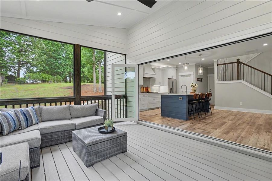 Exterior details and patio area of a home in , Hoschton (Image 22).