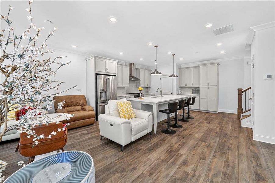 Furnished interior view inside a new home in , Suwanee (Image 9).
