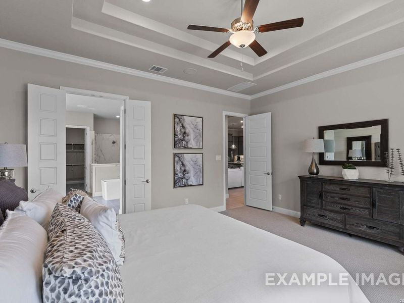 Furnished interior view inside a new home in The Reserve at Potranco Oaks, Castroville (Image 33).