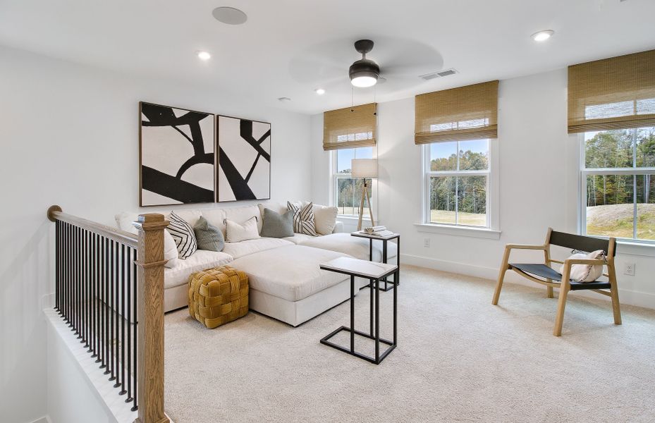 Furnished interior view inside a new home in Hunters Creek, Flowery Branch (Image 9).