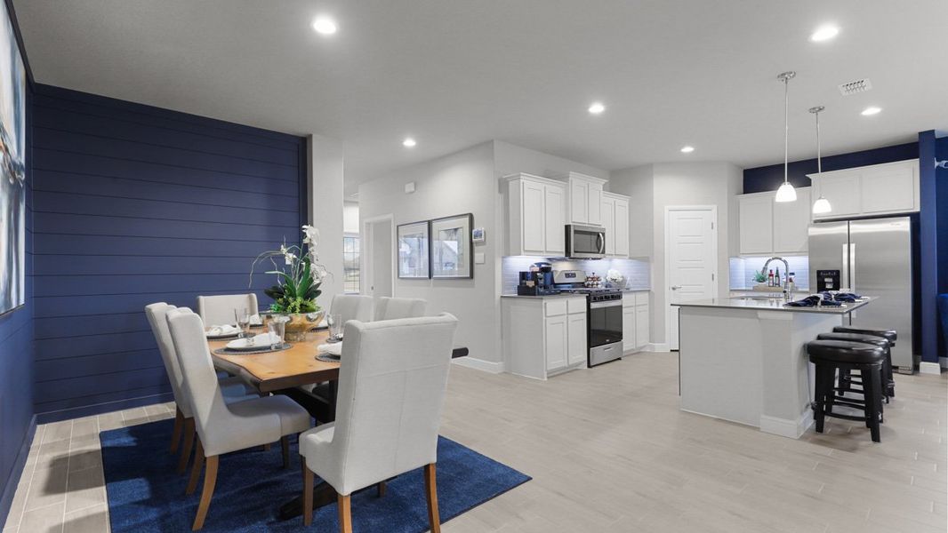 Furnished interior view inside a new home in Bluestem, Rhome (Image 13).