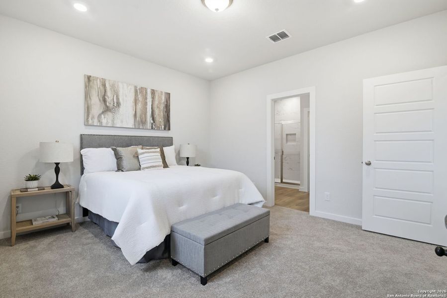 Furnished interior view inside a new home in Highland Ridge, New Braunfels (Image 24).