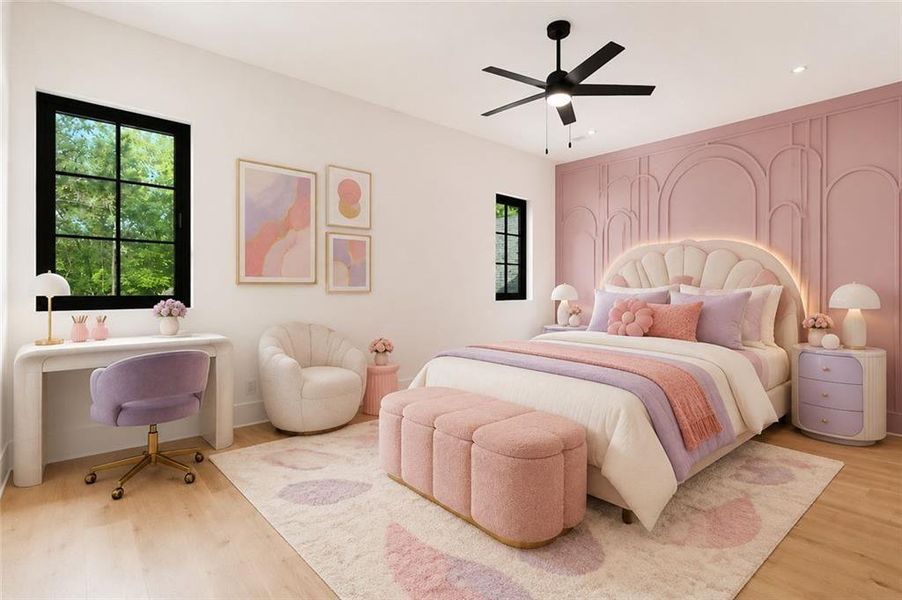 Furnished interior view inside a new home in , Alpharetta (Image 66).
