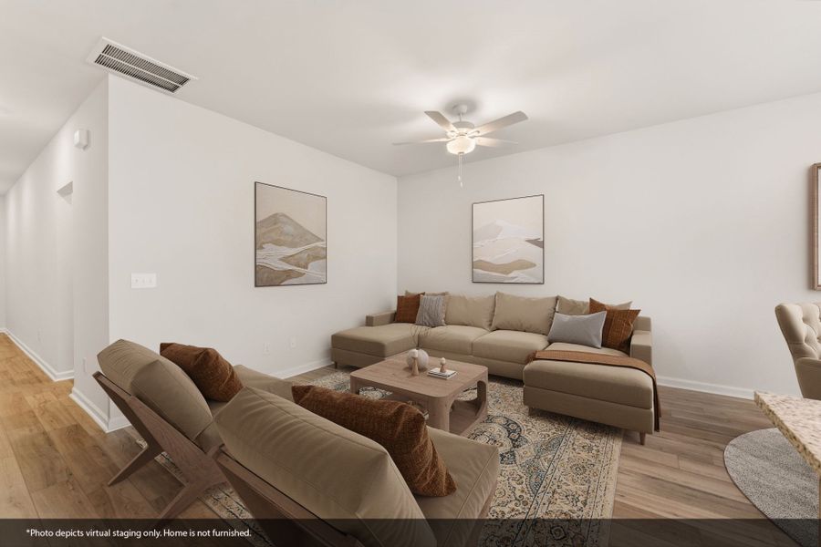 Furnished interior view inside a new home in Edwards Station, Taylors (Image 8). Furnished interior view inside a new home in Edwards Station, Taylors (Image 8).