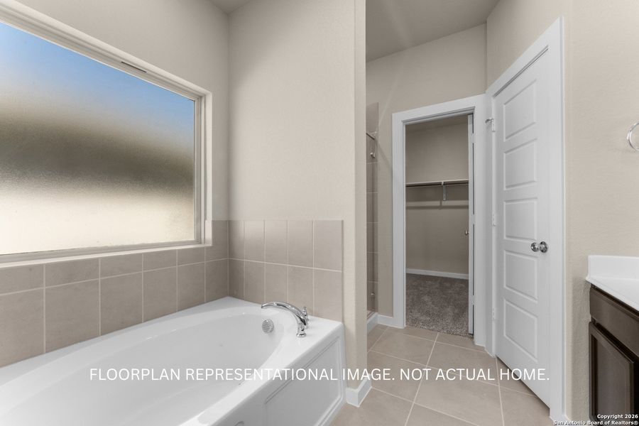 Furnished interior view inside a new home in Meadows at Clear Springs, New Braunfels (Image 9).