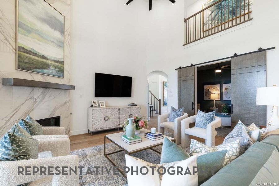 Furnished interior view inside a new home in Briggs Ranch, San Antonio (Image 17). Furnished interior view inside a new home in Briggs Ranch, San Antonio (Image 17).