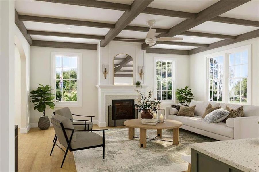 Furnished interior view inside a new home in , Marietta (Image 9).