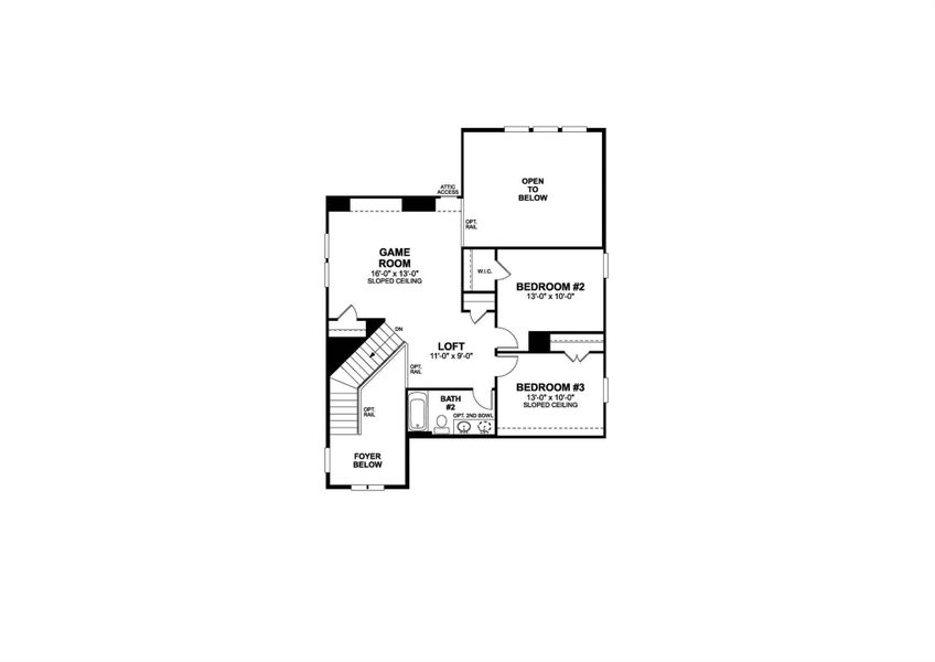 2D floor plan layout of this home in Estancia West, Manchaca, TX (Image 3).